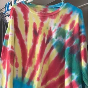 Rye dye crop sweatshirt